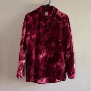 Te Verde Tye dye fleece pullover size small